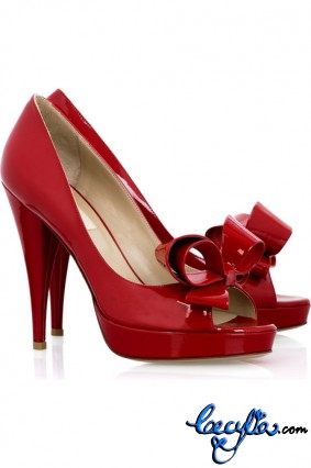 valentino couture patent leather pumps